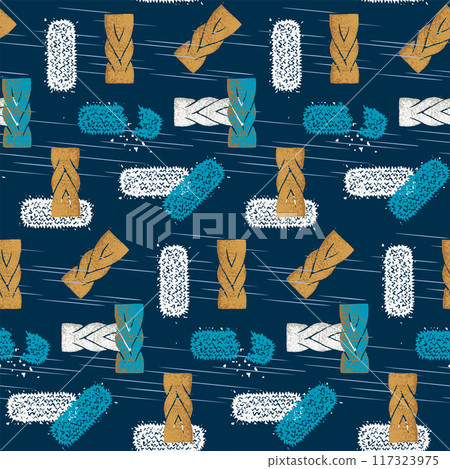 Seamless pattern vector illustration for Korea's Biggest Holiday, Chuseok: Traditional Korean Snacks, Rice Cakes, and Sweets Seamless pattern vector illustration for Korea's Biggest Holiday, Chuseok: Traditional Korean Snacks, Rice Cakes, and Sweets 117323975