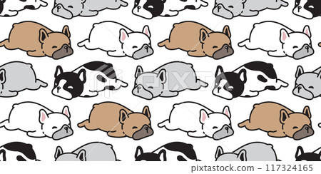 dog seamless pattern french bulldog sleep boring cartoon vector doodle pet puppy tile background gift wrapping paper repeat wallpaper illustration scarf isolated design dog seamless pattern french bulldog sleep boring cartoon vector doodle pet puppy tile background gift wrapping paper repeat wallpaper illustration scarf isolated design 117324165