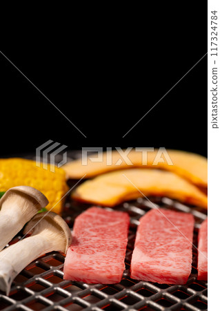 Charcoal grilled yakiniku Charcoal grilled yakiniku 117324784