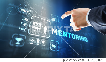 Mentoring Motivation Coaching Career Business Technology concept Mentoring Motivation Coaching Career Business Technology concept 117325075