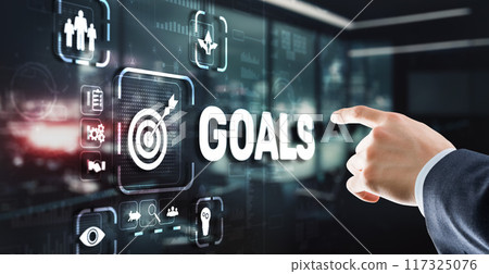 Teamwork Goals Strategy Business Support Concept 117325076