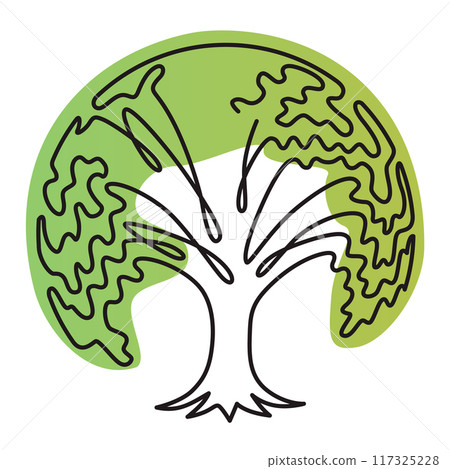 One line eco world. Single one line drawing of hands hold round earth. Globe icon silhouette for world protect concept. Climate concept art. Design vector graphic illustration One line eco world. Single one line drawing of hands hold round earth. Globe icon silhouette for world protect concept. Climate concept art. Design vector graphic illustration 117325228