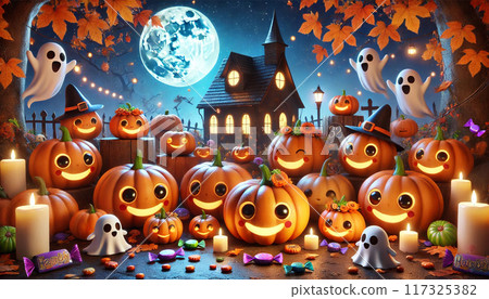 萬聖節AI生成圖像 萬聖節AI生成圖像 117325382
