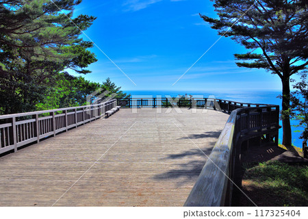 Tohoku, Sanriku Riverbank, Kitayamazaki, The first observation deck with a well-maintained deck and consideration for barrier-free access, Tanohata Village, Iwate Prefecture 117325404