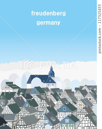 Freudenberg Germany winter scenery 117325855