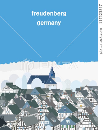 Freudenberg Germany winter scenery 117325857