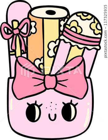 Coquette Girly pencil holder school supplies Coquette Girly pencil holder school supplies 117325935