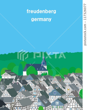 Freudenberg Germany summer scenery 117326077