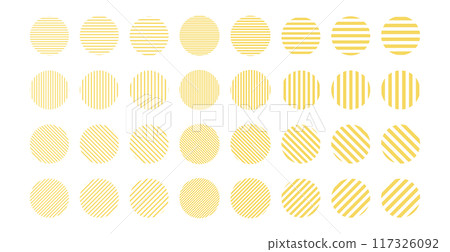 Striped and border pattern vector illustration set Striped pattern isolated 117326092