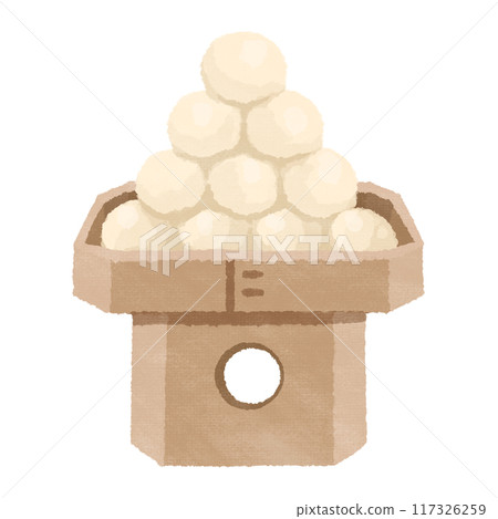 Moon viewing rice dumplings (with texture) 117326259