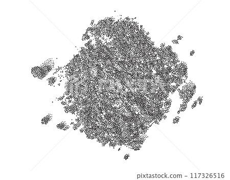 Vector illustration of ground with plant. World soil day 117326516