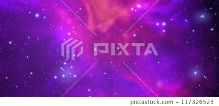 Space vector background with realistic nebula and shining stars. Magic colorful galaxy with stardust Space vector background with realistic nebula and shining stars. Magic colorful galaxy with stardust 117326523