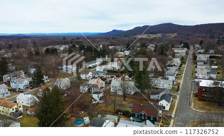 Aerial of Easthampton, Massachusetts, United States Aerial of Easthampton, Massachusetts, United States 117326752