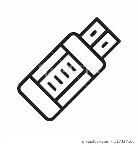 Usb Drive icon vector image. Usb Drive icon vector image. 117327165