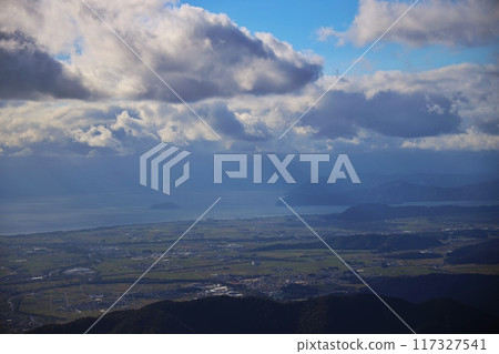 View of Lake Biwa from Mt.Ibuki 117327541