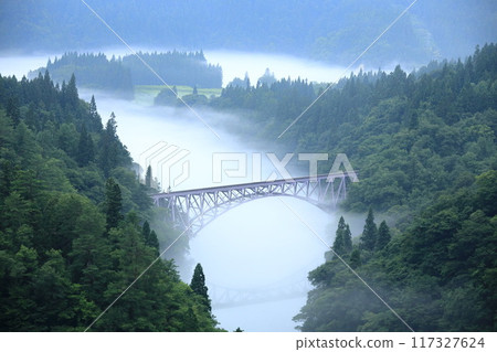 First Tadami River Bridge (Mishima Town, Fukushima Prefecture) First Tadami River Bridge (Mishima Town, Fukushima Prefecture) 117327624