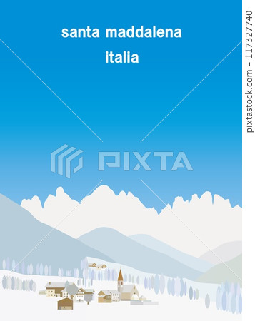 聖馬達萊娜多洛米蒂 義大利 冬天 聖馬達萊娜多洛米蒂 義大利 冬天 117327740