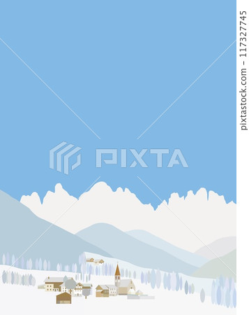 Santa Maddalena, Dolomites, Italy, Winter 117327745