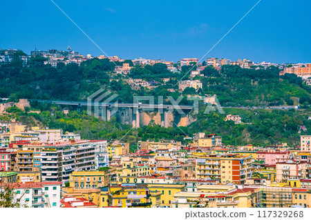 Naples cityscape in Italy Naples cityscape in Italy 117329268