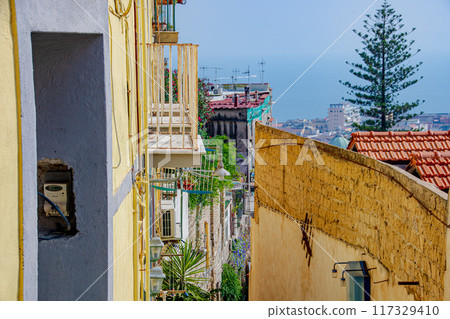 Beautiful streets of Naples, Italy 117329410