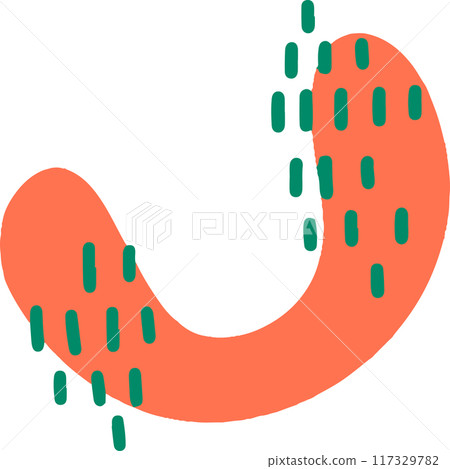 Playful Abstract Organic Shape Playful Abstract Organic Shape 117329782