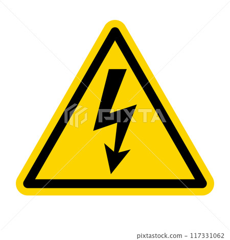 High voltage danger sign 117331062