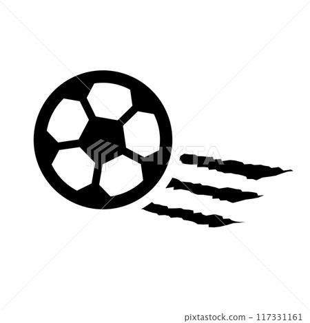 Soccer ball shot 117331161