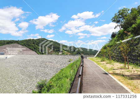 Aikawa Dam and walkway Aikawa Dam and walkway 117331256
