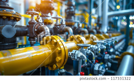 Oil and gas pipe natural energy industry production system. 117331322