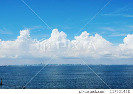 Tokyo Bay in the summer 117331438
