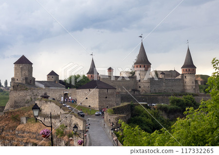 Kamenets-Podolsky Castle, located in the historical city of Kamenets-Podolsky, Ukraine. Kamenets-Podolsky Castle, located in the historical city of Kamenets-Podolsky, Ukraine. 117332265