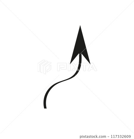 arrow icon vector template illustration logo design 117332609
