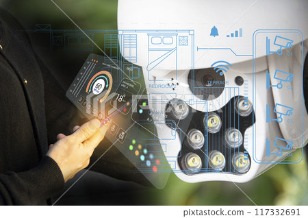 IP wifi wireless security camera supports Internet installation technology, security systems, smart home applications IP wifi wireless security camera supports Internet installation technology, security systems, smart home applications 117332691