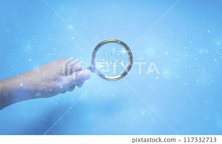 New year 2024 start concept and countdown, Merry Christmas and Happy New Year. Planning and strategic challenges for the new year 2024 117332713