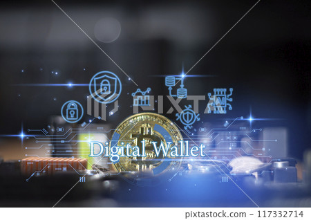 cashless technology concept digital wallet Online payment tools in the form of apps. Mobile banking, online finance, e-commerce banners. Digital economy enabled for web and mobile devices cashless technology concept digital wallet Online payment tools in the form of apps. Mobile banking, online finance, e-commerce banners. Digital economy enabled for web and mobile devices 117332714