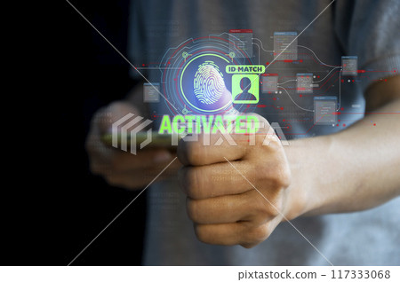 cybersecurity concept, user privacy security and encryption, secure internet access Future technology and cybernetics, screen padlock. cybersecurity concept, user privacy security and encryption, secure internet access Future technology and cybernetics, screen padlock. 117333068