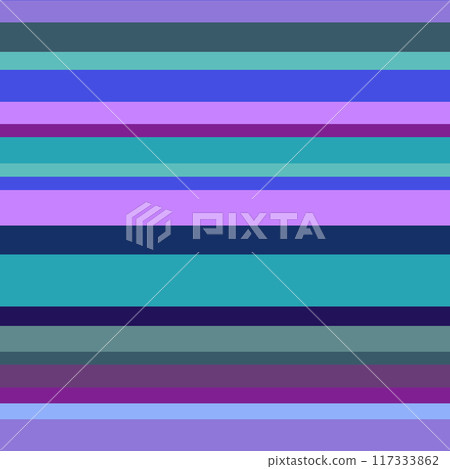 Multicolor striped background, colorful geometric vector texture with lines. Modern splash effect banner. Abstract illustration with stripe. Hand drawn seamless pattern for fabric, textile, wallpaper 117333862