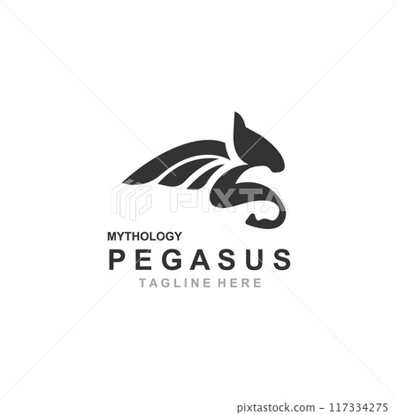 Pegasus horse Logo minimalist, Line art, Modern simple mascot, Mystic premium emblem template Pegasus horse Logo minimalist, Line art, Modern simple mascot, Mystic premium emblem template 117334275