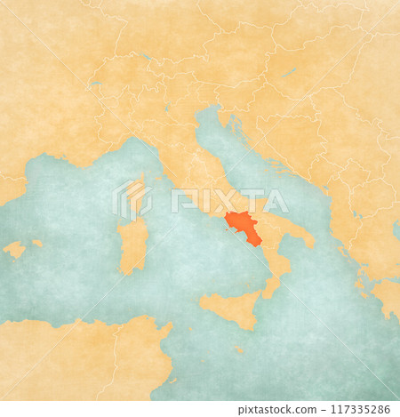 Map of Italy - Campania Map of Italy - Campania 117335286