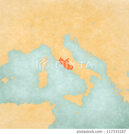 Map of Italy - Lazio Map of Italy - Lazio 117335287