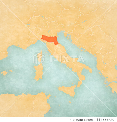 Map of Italy - Emilia-Romagna 117335289