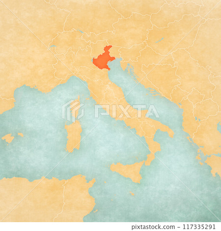 Map of Italy - Veneto 117335291