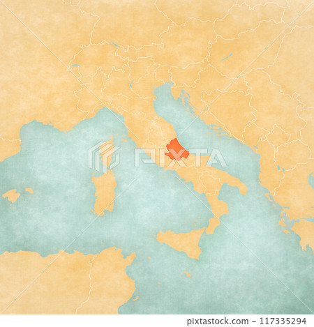 Map of Italy - Abruzzo 117335294