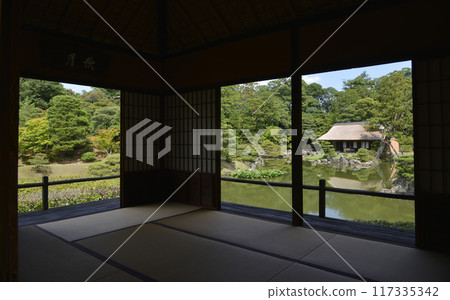 Katsura Imperial Villa, View of Shokintei from Gekkanbaro, Katsura, Nishikyo Ward, Kyoto City 117335342