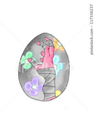 萬聖節圖案的蛋 117336237