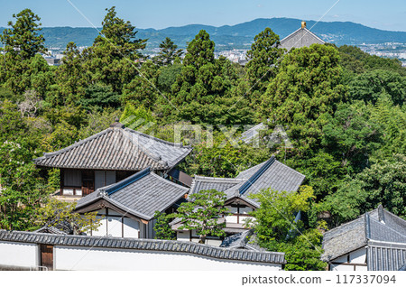 View of the Great Buddha Hall from Todaiji Temple's Nigatsudo Hall 117337094
