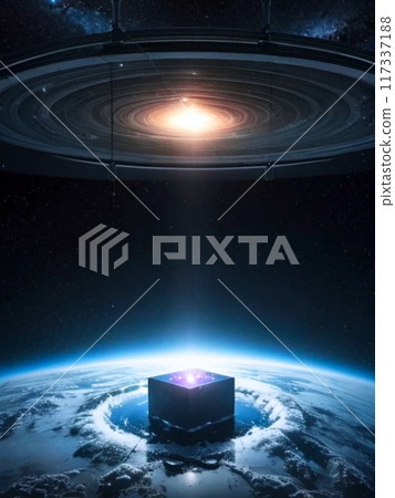 太空太陽能板反射的陽光 117337188