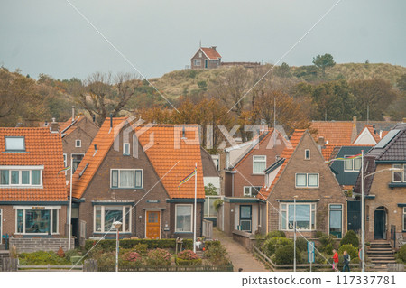 West-Terschelling at Terschelling island in the Wadden Sea - Holland or the Netherlands West-Terschelling at Terschelling island in the Wadden Sea - Holland or the Netherlands 117337781