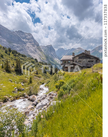 Hiking to Refuge du Col de la Vanoise in National Park of Vanoise 117337838
