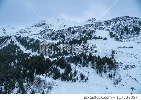 Meribel - ski domain in the French alps of France Meribel - ski domain in the French alps of France 117338057